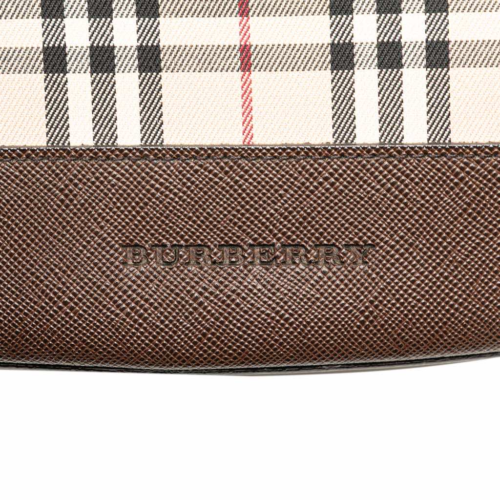Burberry House Check Coated Canvas Bucket Tote - Detail 1