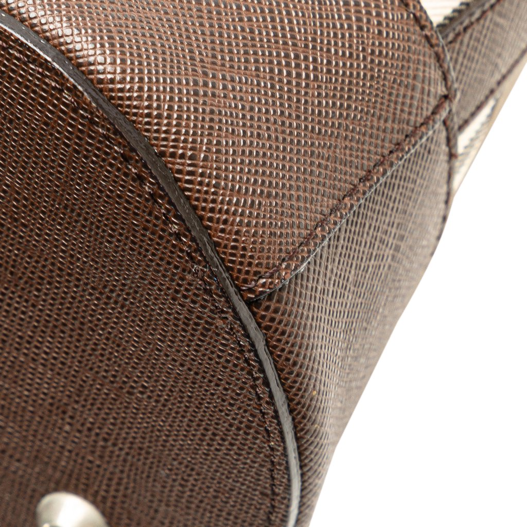 Burberry House Check Coated Canvas Bucket Tote - Image 12