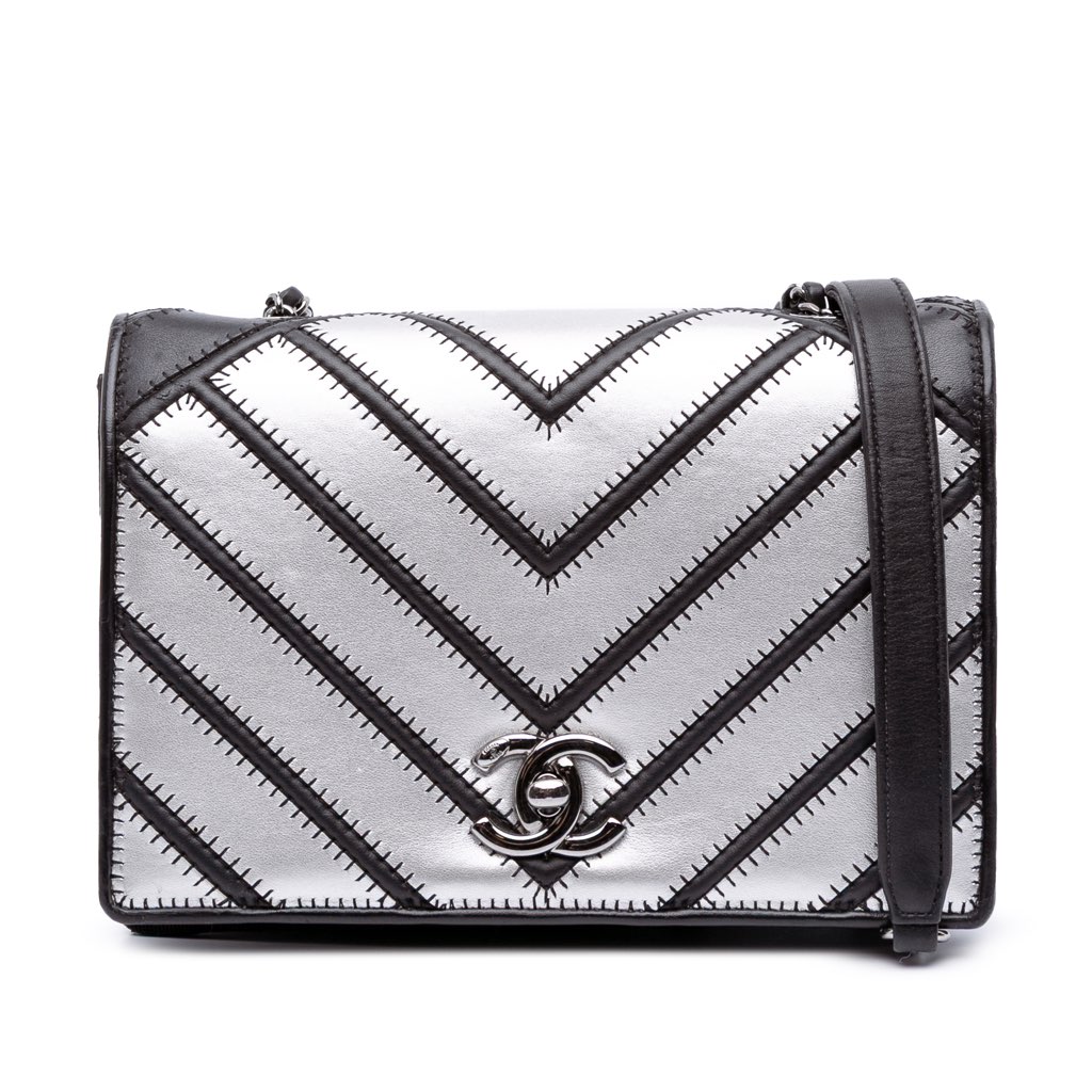 Chanel Small Chevron Lambskin Couture Flap