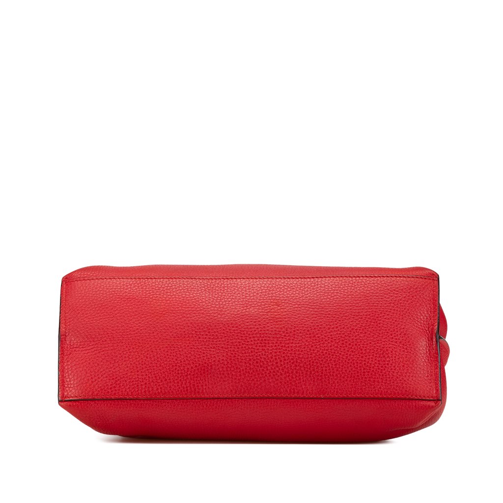 Gucci Medium Leather Bamboo Daily Satchel - 3