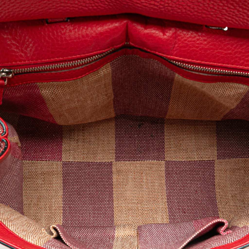 Gucci Medium Leather Bamboo Daily Satchel - 4