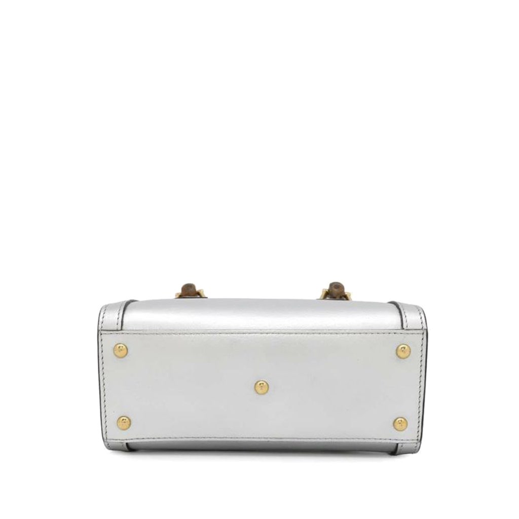 Gucci Mini Calfskin Bamboo Diana Satchel - 3