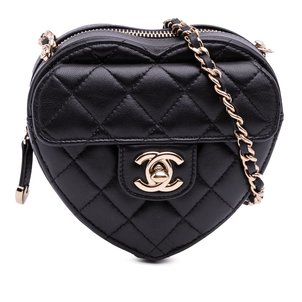 Chanel Mini Lambskin CC in Love Heart Crossbody
