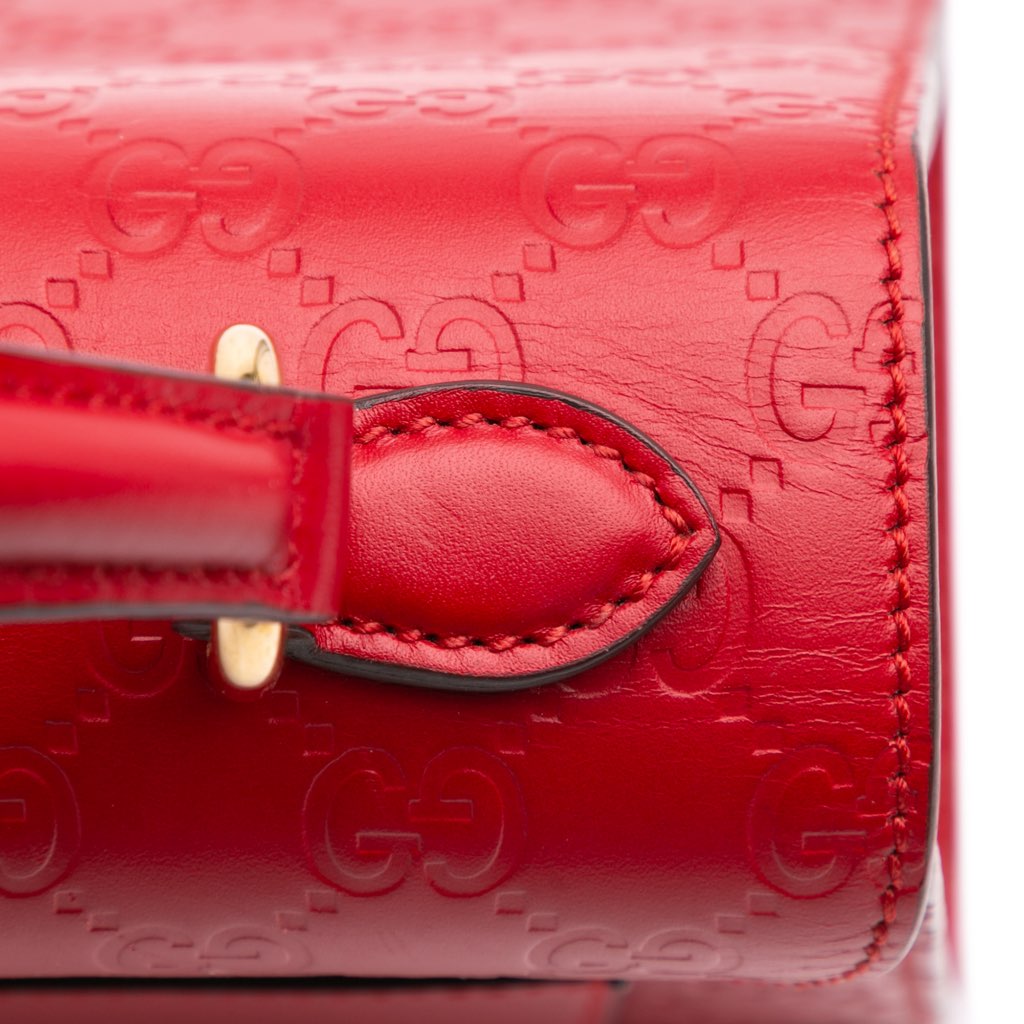 Gucci Small Guccissima Padlock Satchel - Image 11