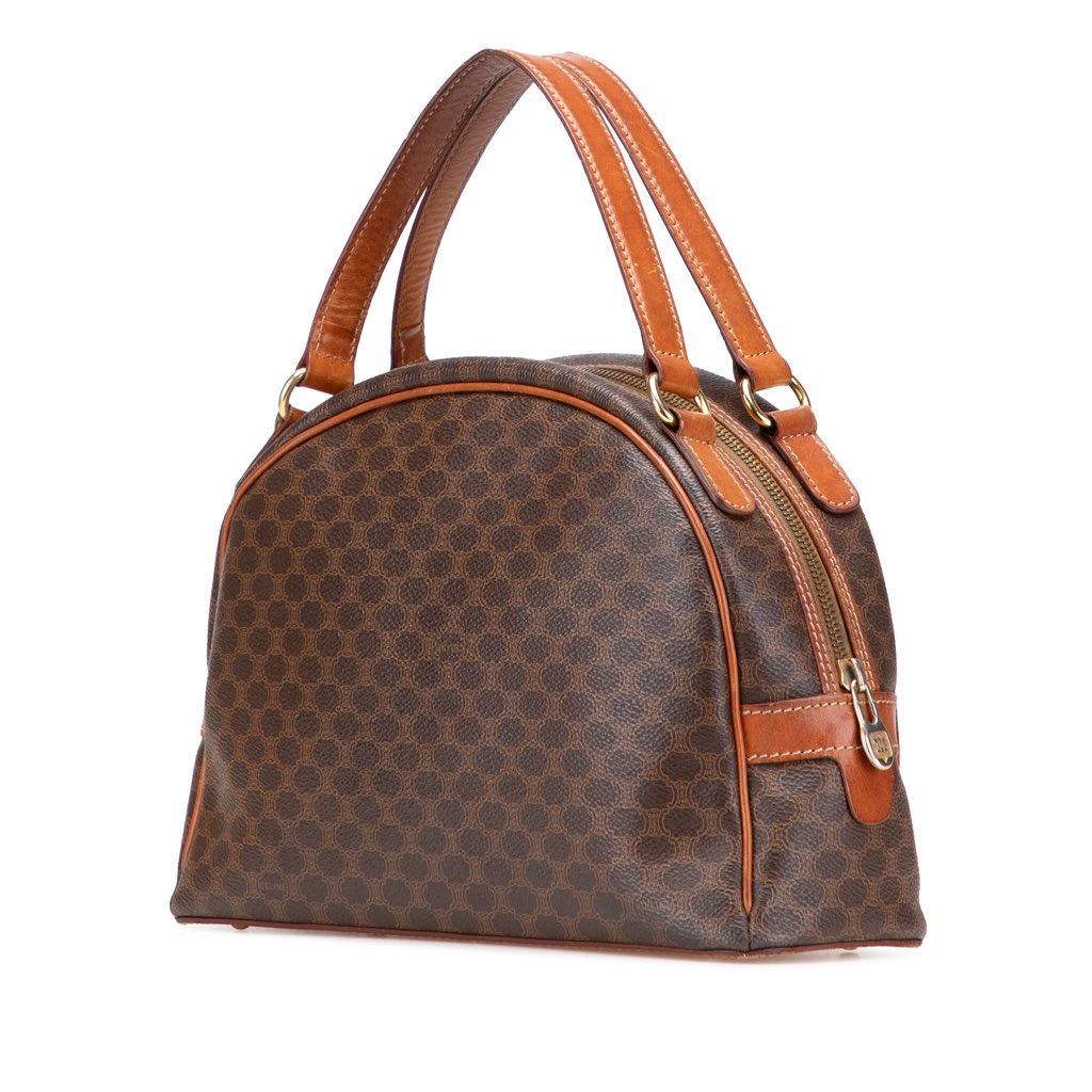 Celine Macadam Coated Canvas Handbag - 2