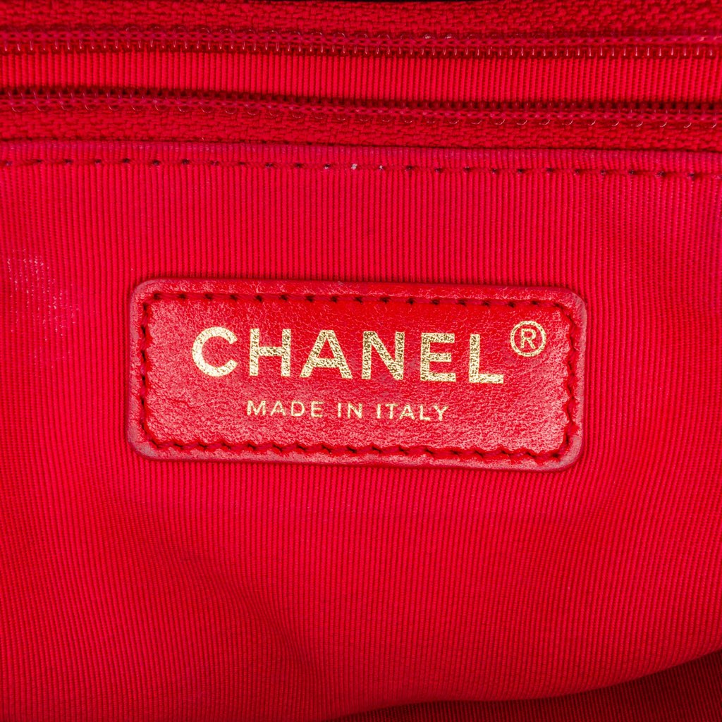 Chanel CC Lambskin Fringe Single Flap - Side view