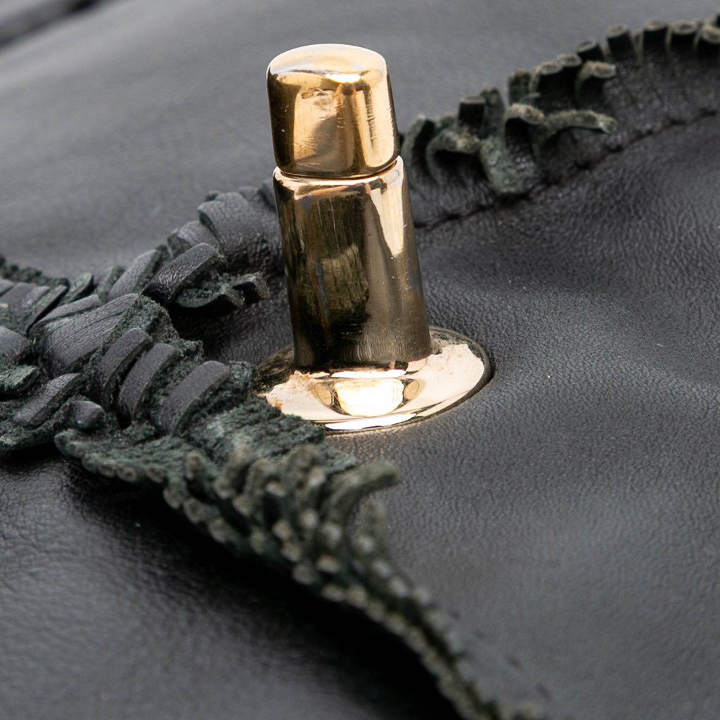 Chanel CC Lambskin Fringe Single Flap - Detail 2