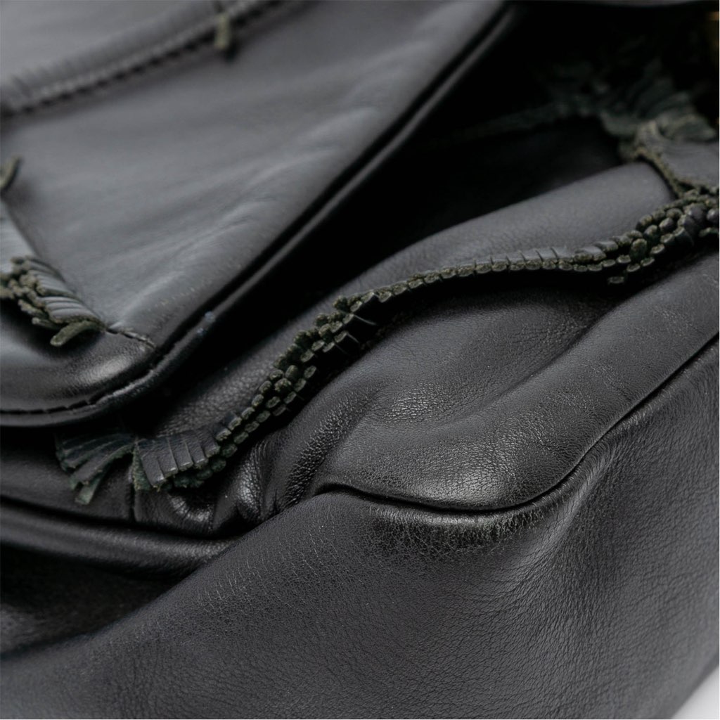 Chanel CC Lambskin Fringe Single Flap - Image 10