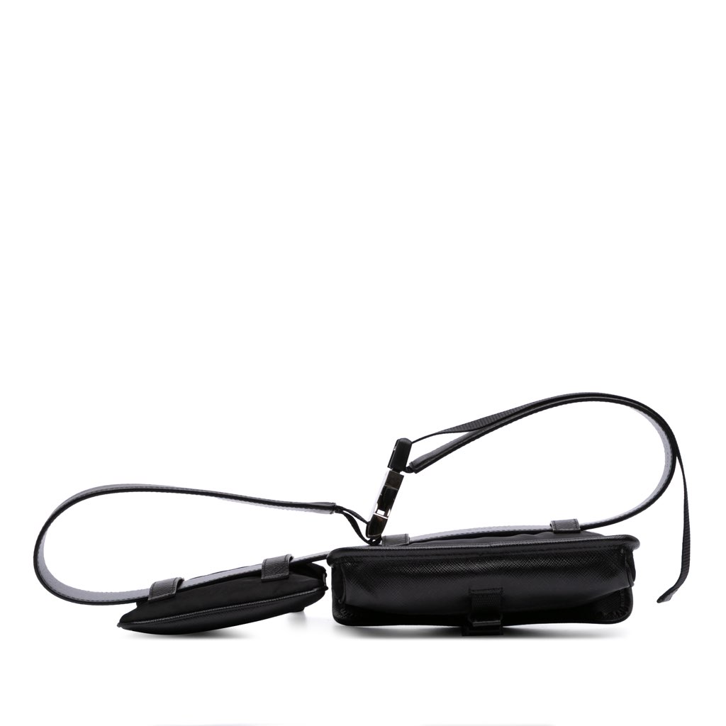 Prada Saffiano Trimmed Tessuto Belt Bag - 3