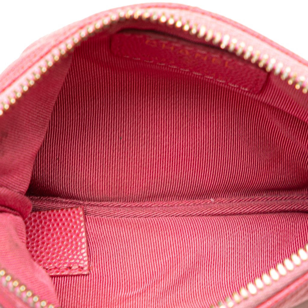 Chanel Small Quilted Caviar Cosmetic Case - 4