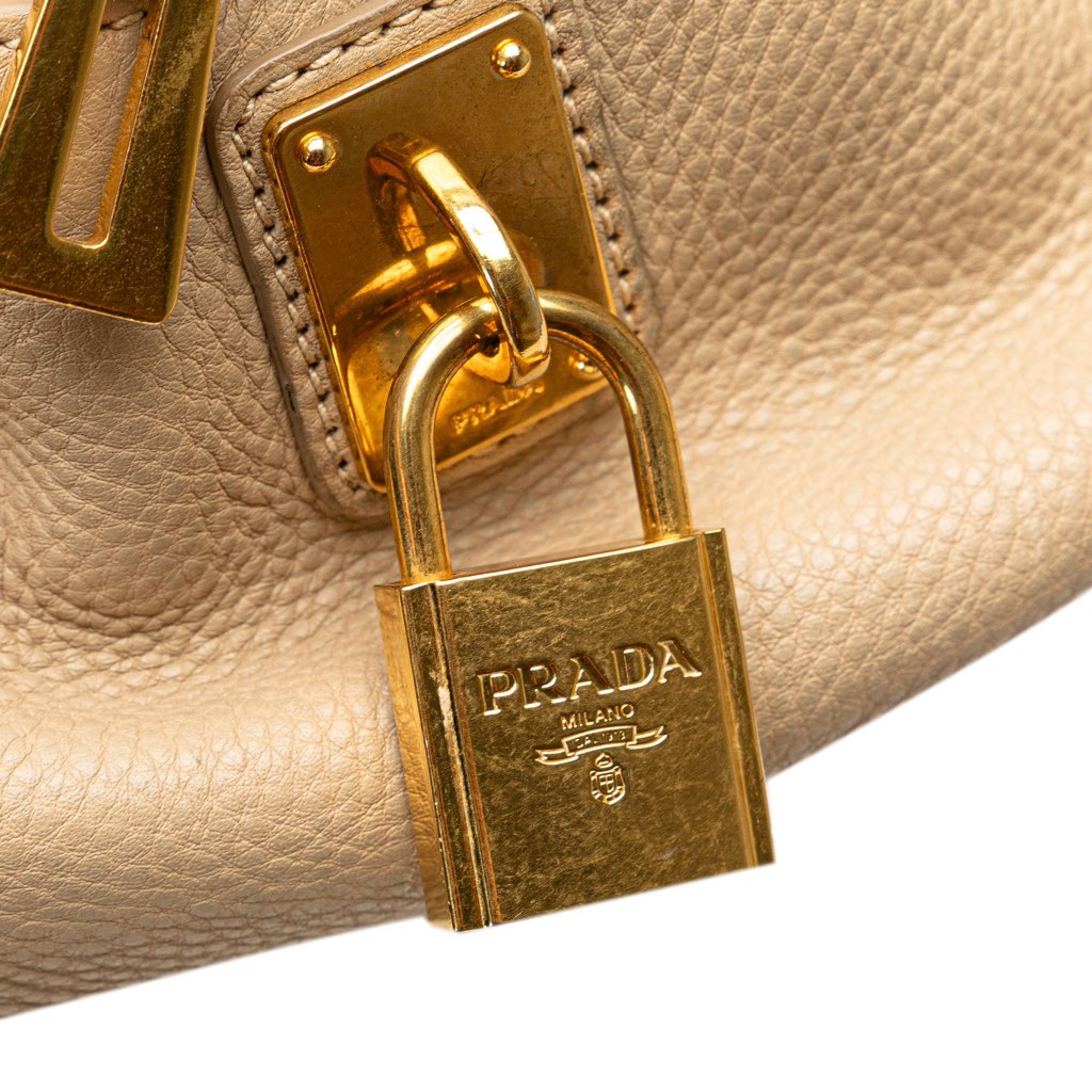 Prada Vitello Daino Shoulder Bag - Image 11