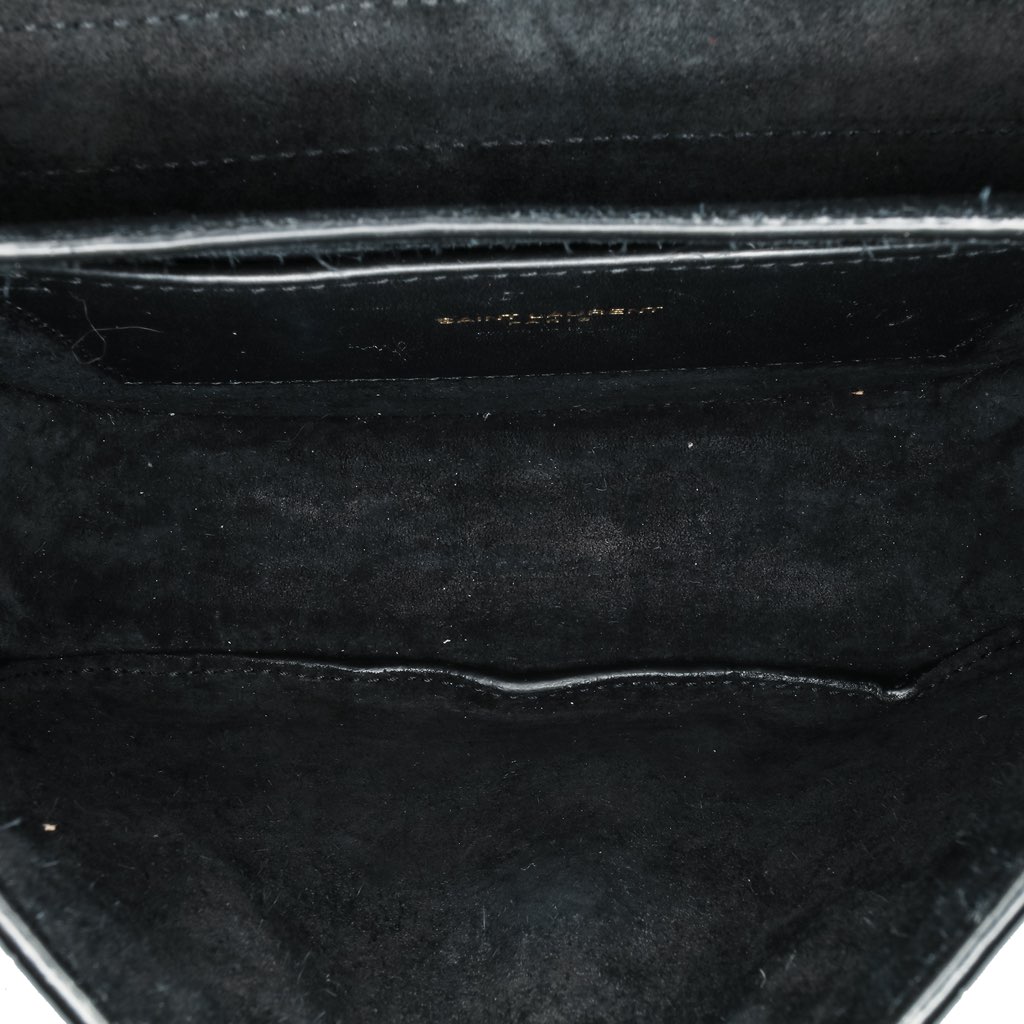 Saint Laurent Small Croc Embossed Monogram Kaia Crossbody - 4