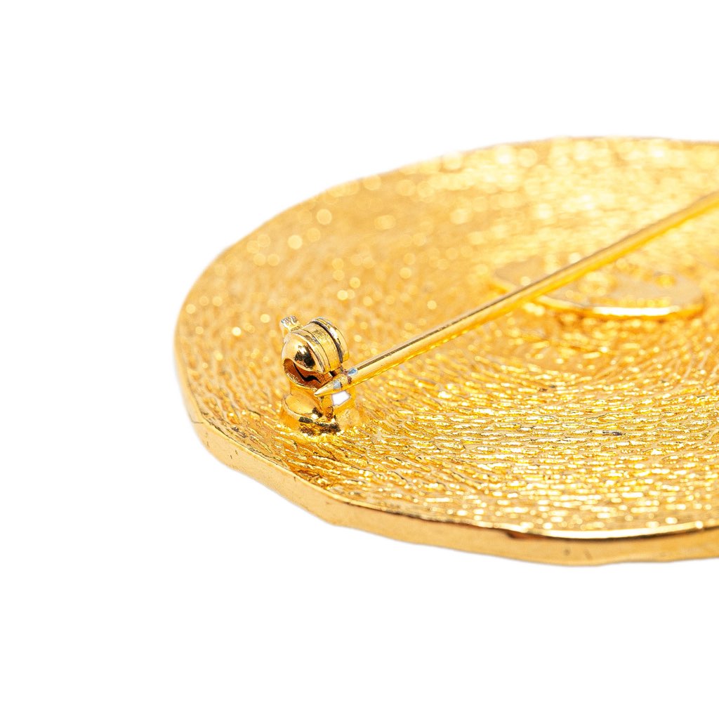 Chanel Gold Plated 31 Rue Cambon Brooch - 3