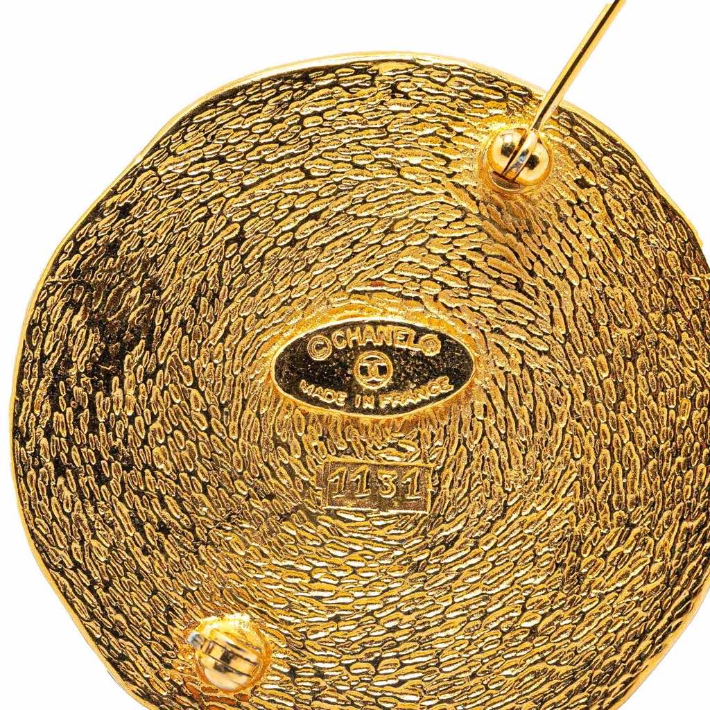 Chanel Gold Plated 31 Rue Cambon Brooch - 4