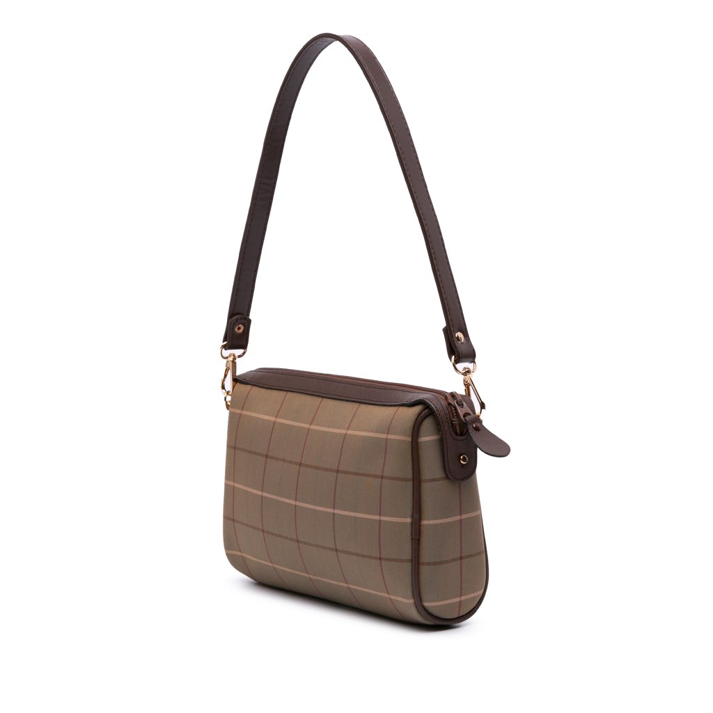 Burberry Vintage Check Canvas Satchel - Back view
