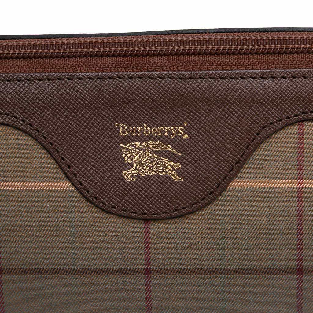 Burberry Vintage Check Canvas Satchel - Detail 1