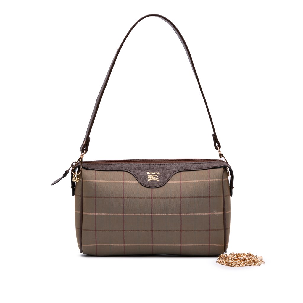 Burberry Vintage Check Canvas Satchel - Image 10