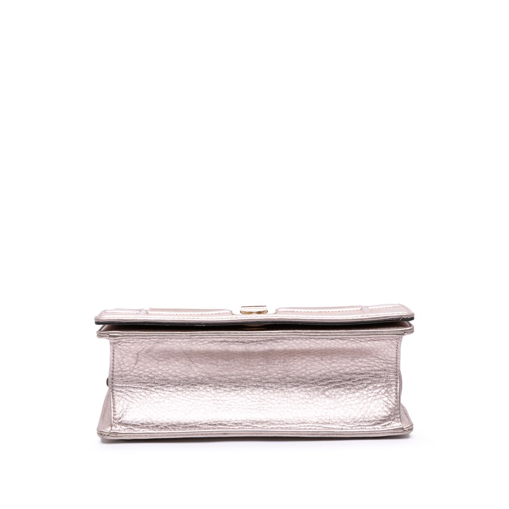 Dior Small Metallic Grained Calfskin Diorama Flap - Image 6