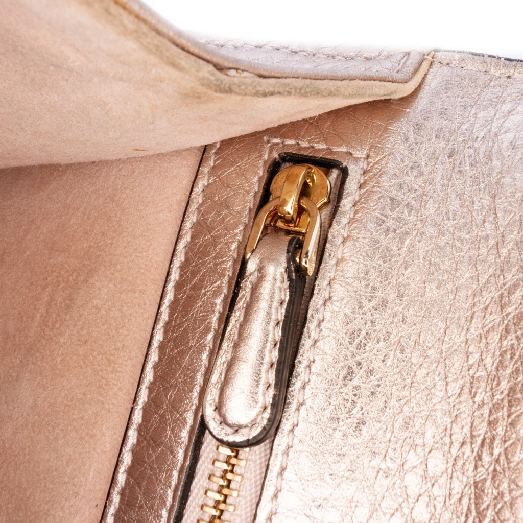 Dior Small Metallic Grained Calfskin Diorama Flap - Detail 1