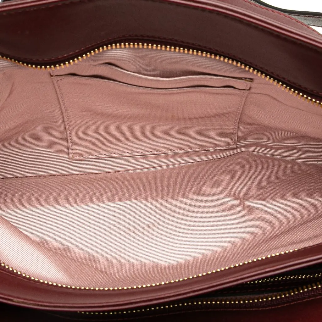 Gucci Large Leather Arli Shoulder Bag Red Leather Very good - Box View