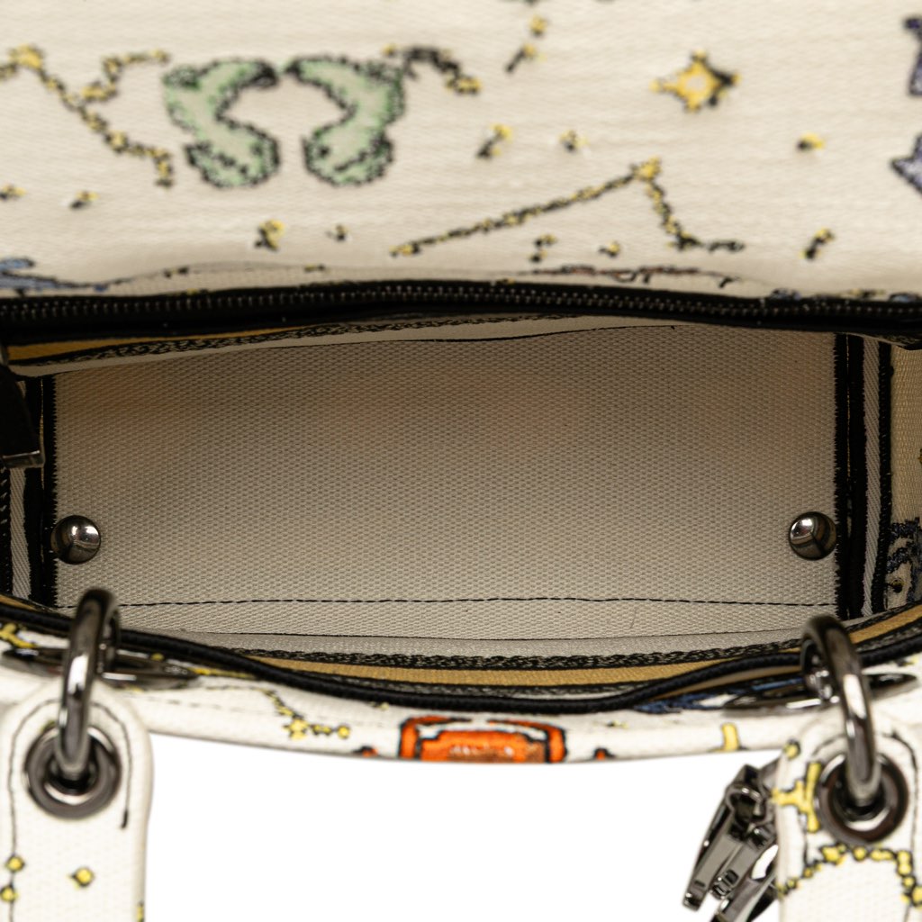 Dior Medium Embroidered Canvas Pixel Zodiac Lady D Lite - 4