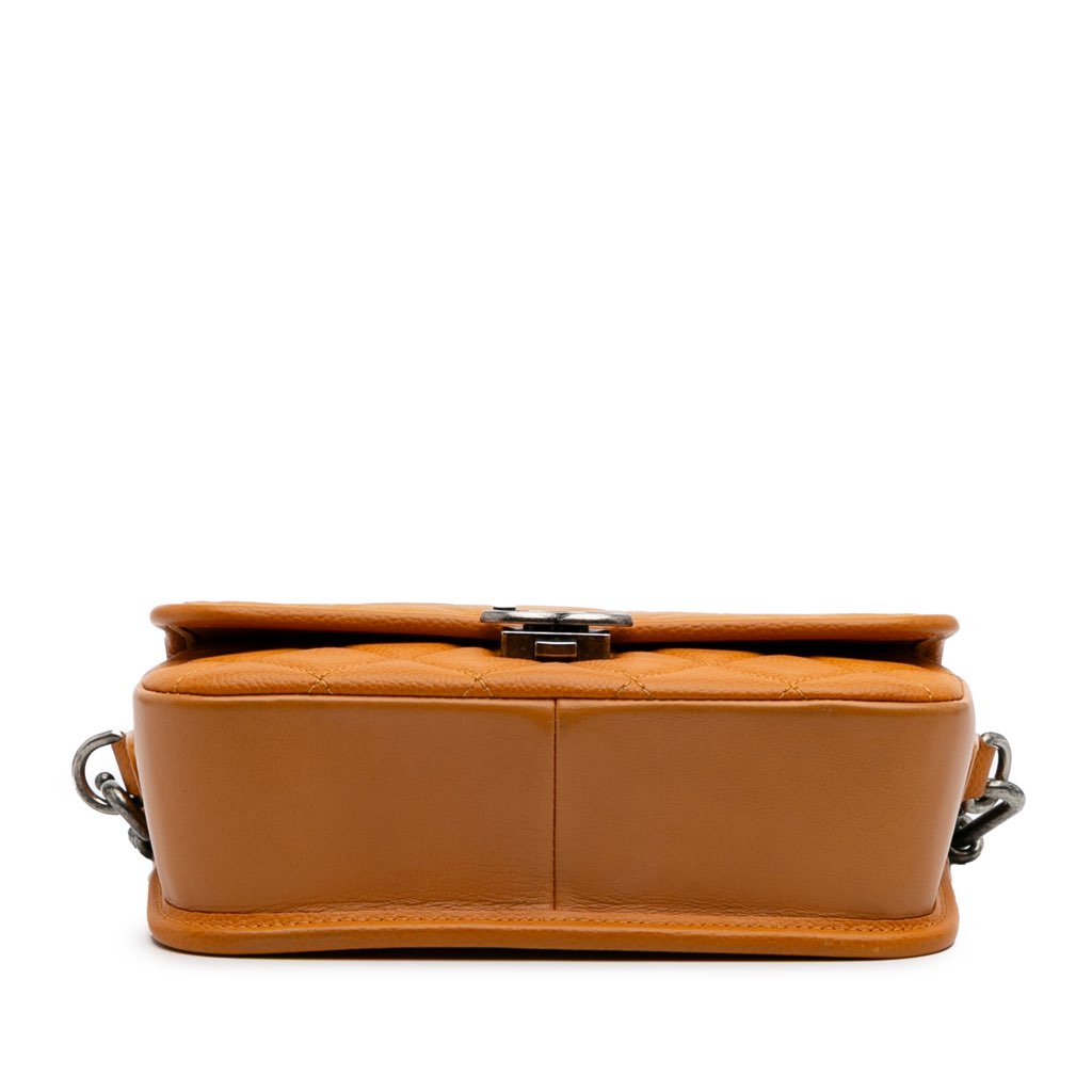 Chanel Small Quilted Iridescent Calfskin and Caviar Daily Carry Flap - Image 6