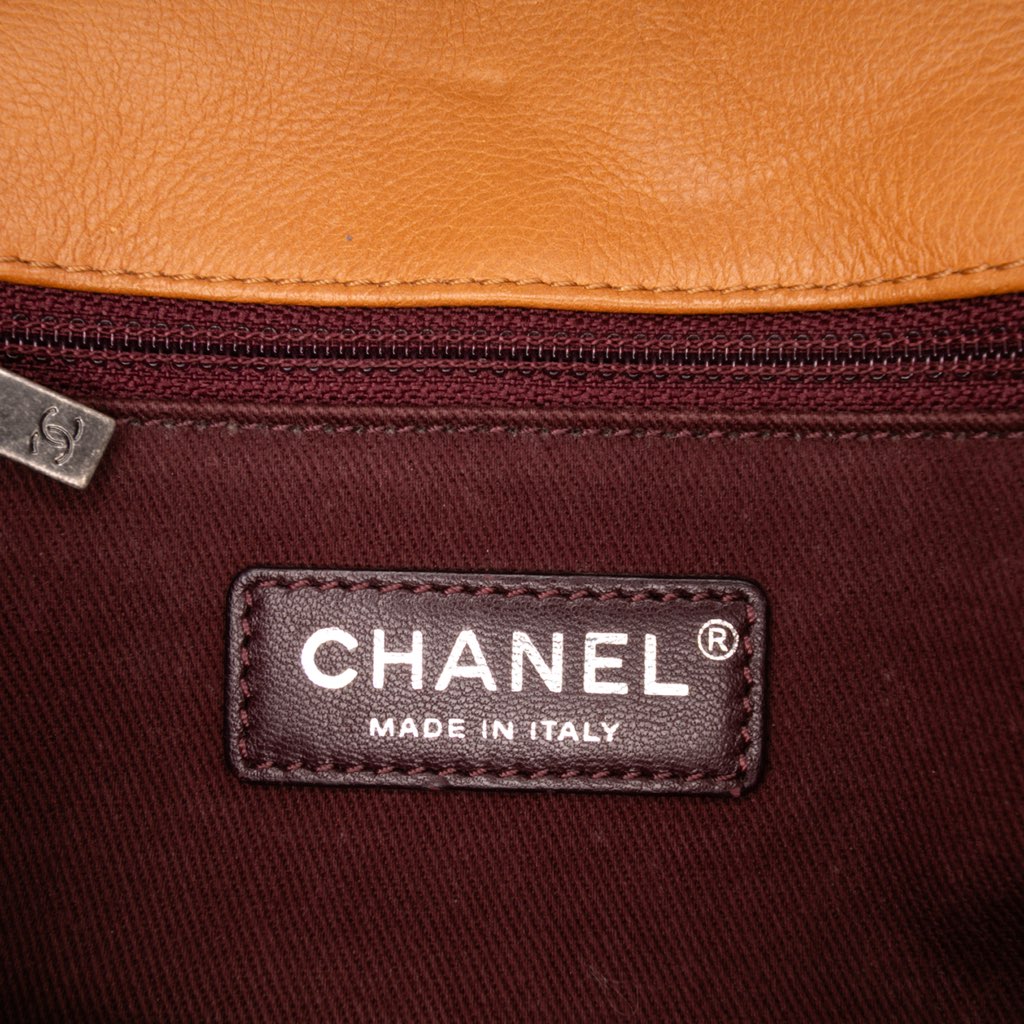 Chanel Small Quilted Iridescent Calfskin and Caviar Daily Carry Flap - Side view