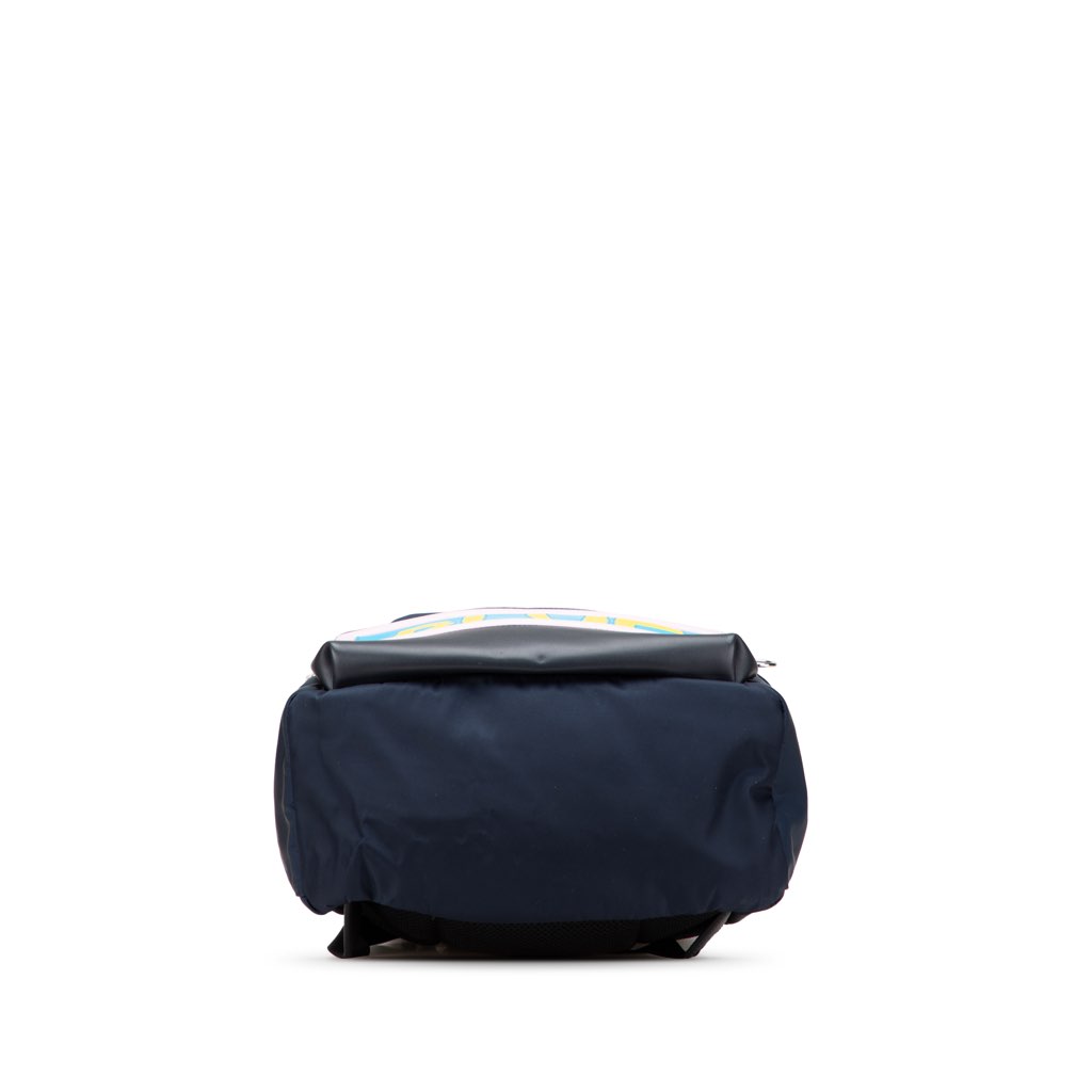 Fendi Nylon Vocabulary Blue Backpack - 3