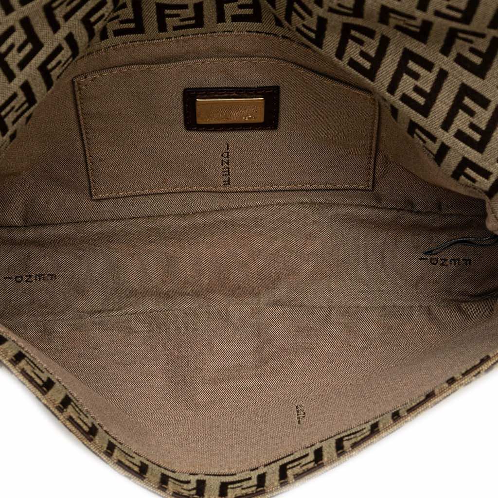Fendi Zucchino Canvas Shoulder Bag - 4
