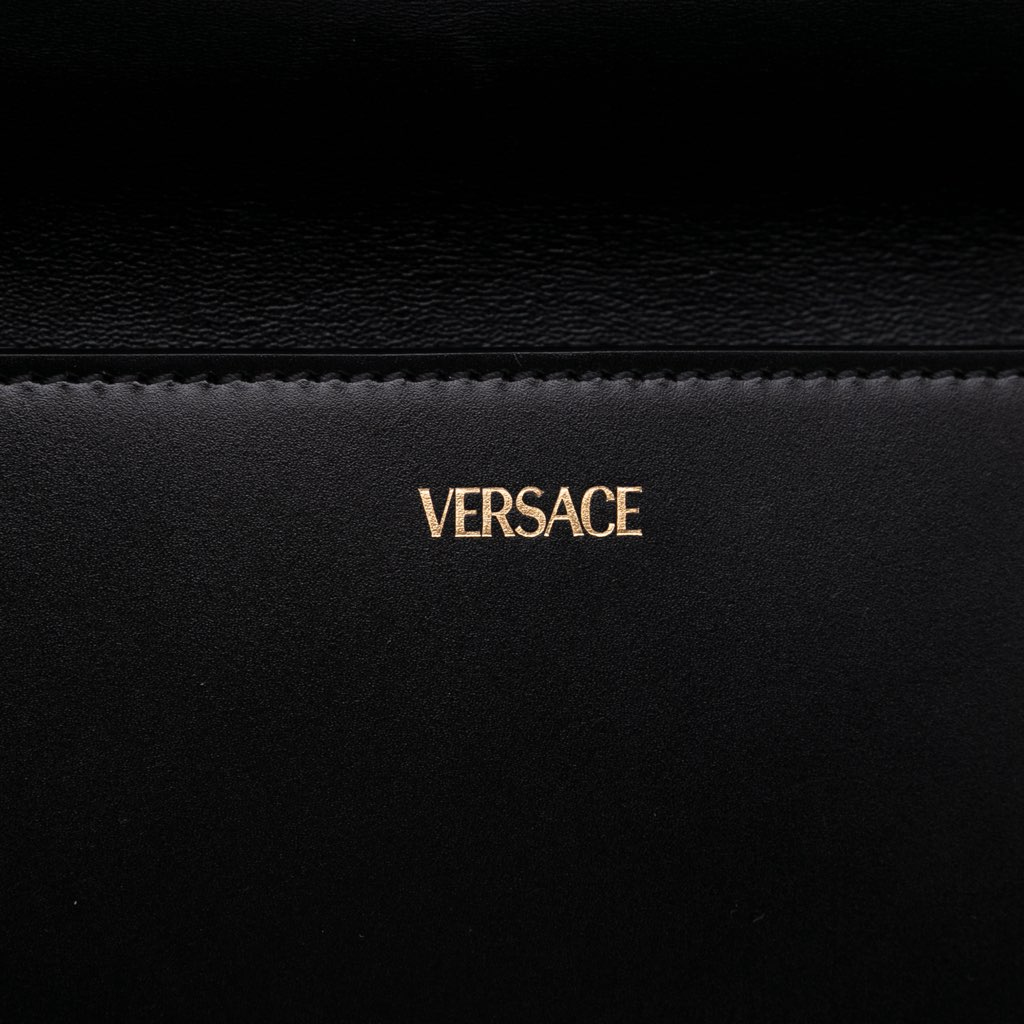 Versace Leather Greca Goddess Clutch - 5