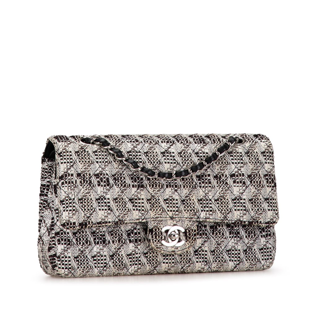 Chanel Medium Classic Tweed Double Flap - 2