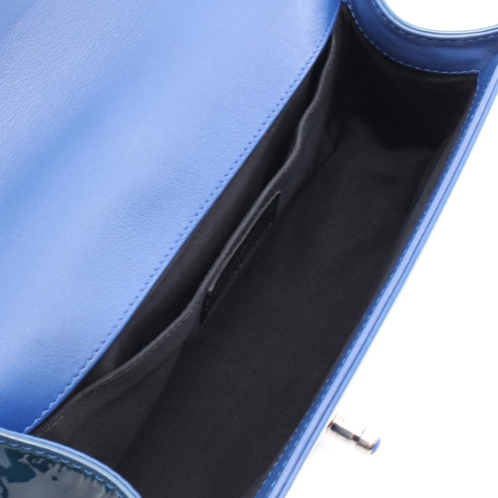 Chanel Old Medium Quilted Patent Acrylic Boy Flap - 3