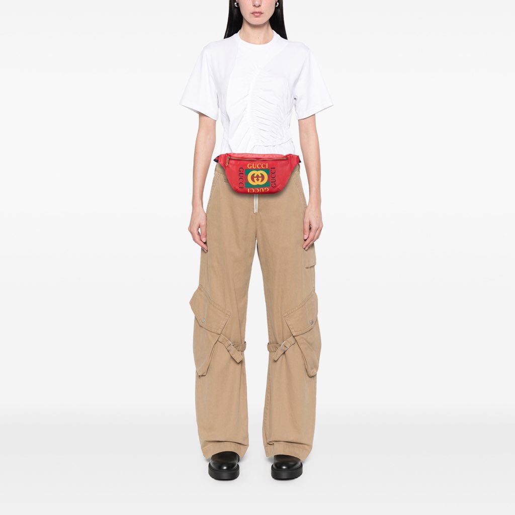 Gucci Grained Calfskin Logo Belt Bag - Image 13