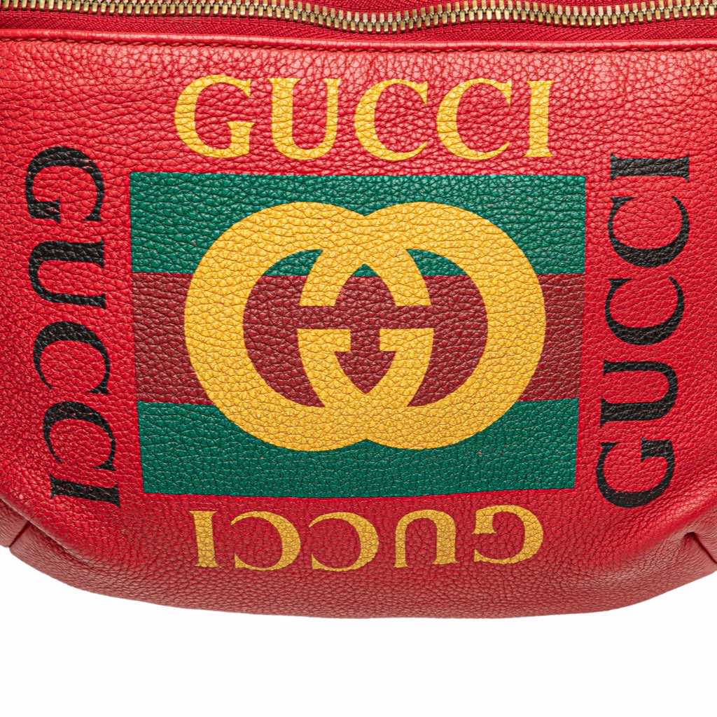 Gucci Grained Calfskin Logo Belt Bag - Image 10