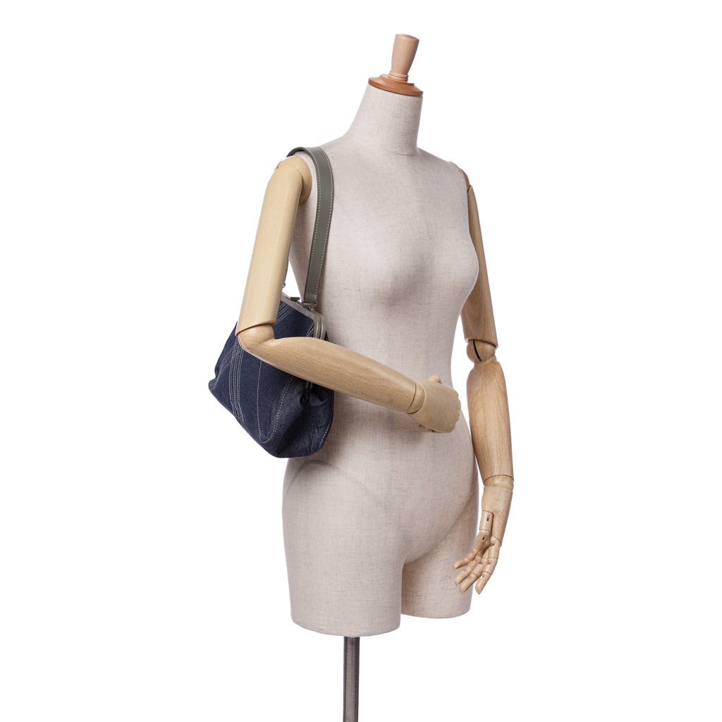 Burberry Denim Frame Shoulder Bag - Image 11