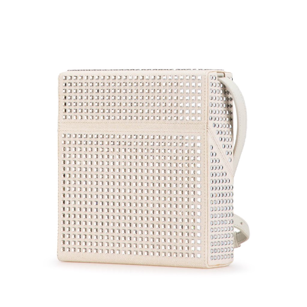 Bottega Veneta Crystal Embellished Canvas Daisey Crossbody - 2