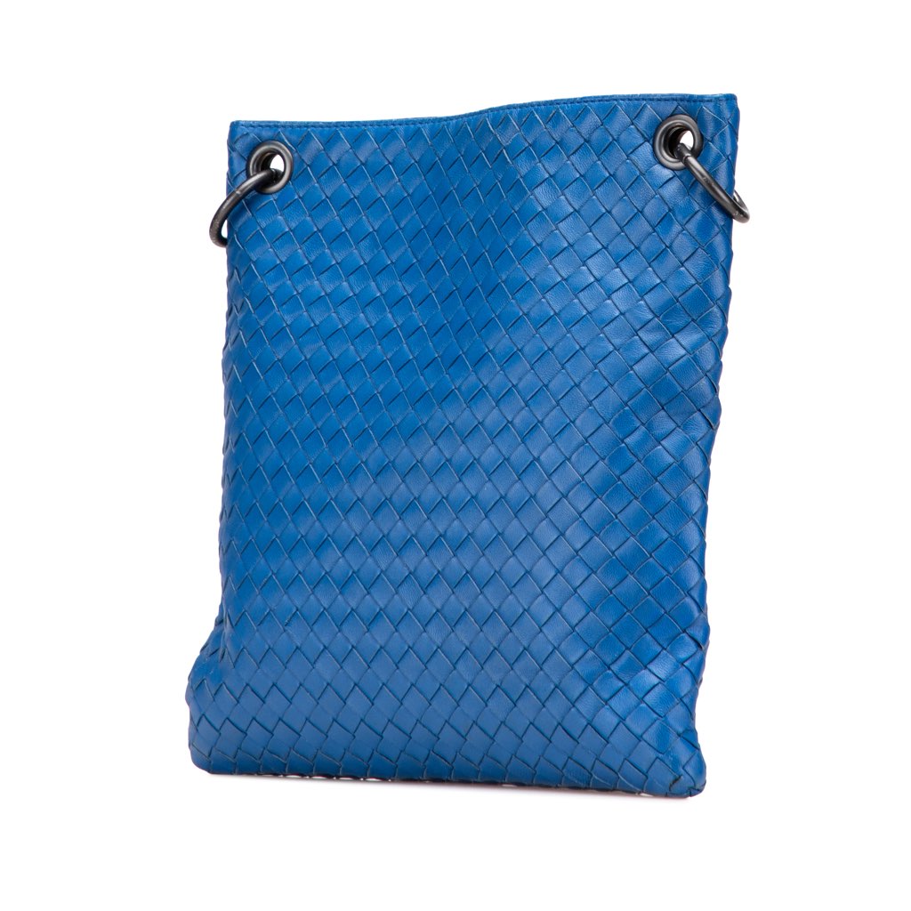 Bottega Veneta Leather Intrecciato Crossbody - Back view