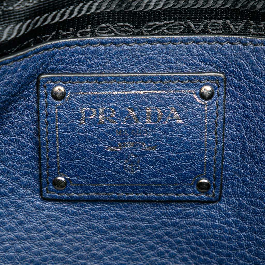 Prada Vitello Daino Double Handle Satchel - Side view