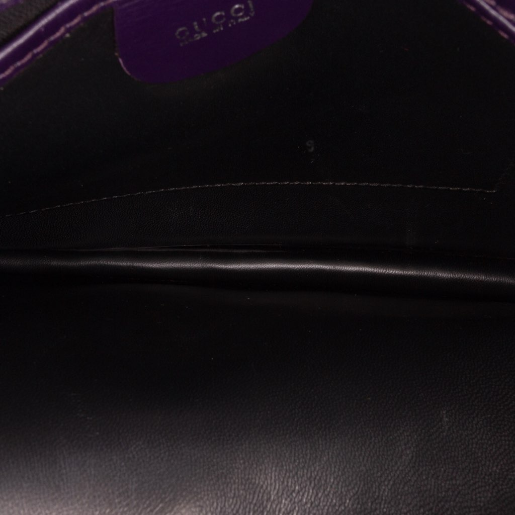 Gucci Croc Embossed Leather Broadway Envelope Shoulder Bag - 4