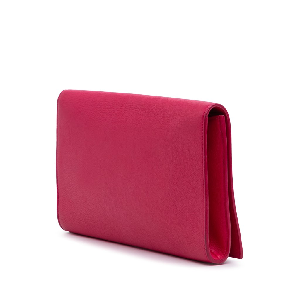 Yves Saint Laurent Large Leather Belle De Jour Clutch - 2