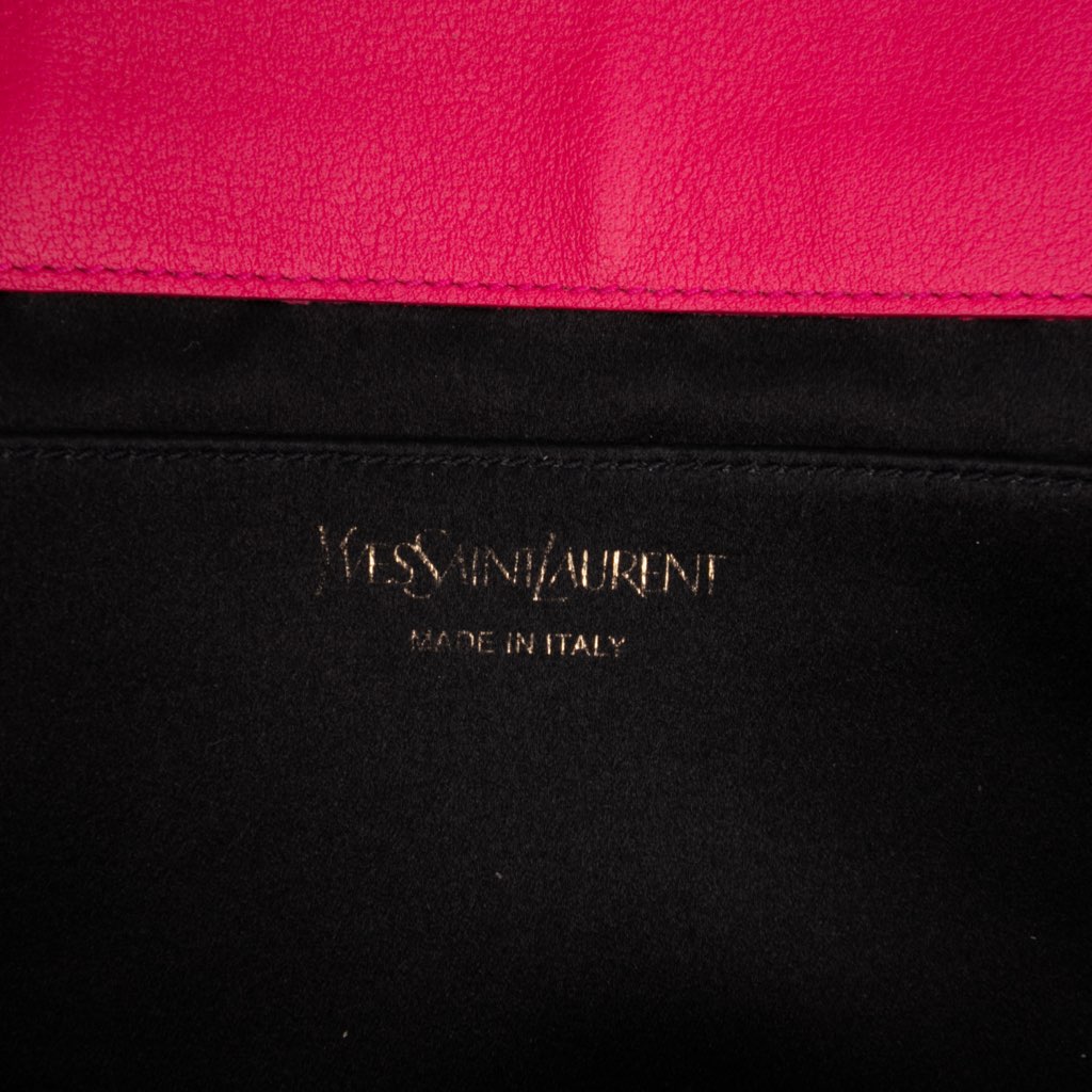 Yves Saint Laurent Large Leather Belle De Jour Clutch - 5