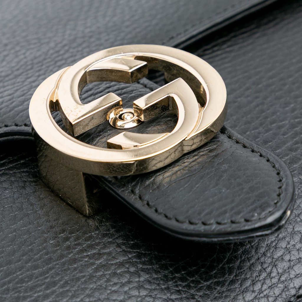 Gucci Medium Dollar Calfskin Interlocking G Crossbody - 4