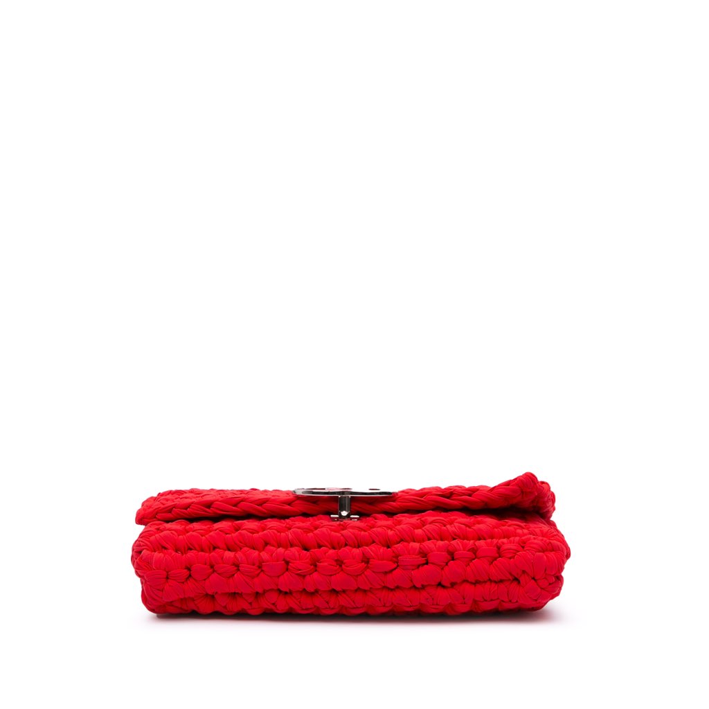 Chanel Neoprene Fancy Crochet Flap - Image 6