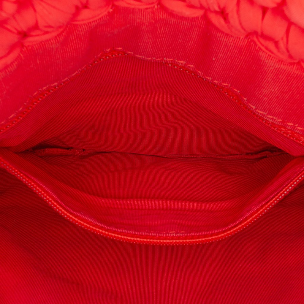 Chanel Neoprene Fancy Crochet Flap - Side view