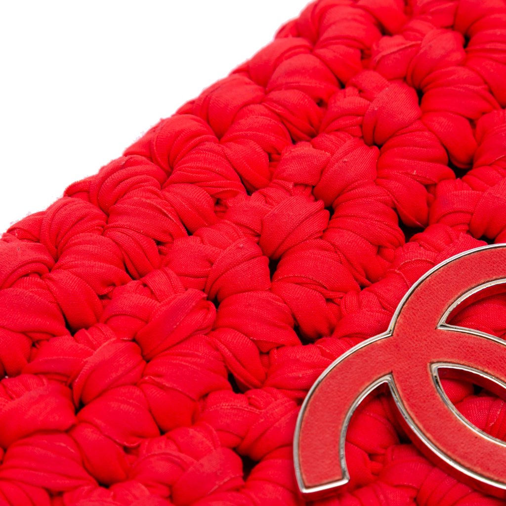 Chanel Neoprene Fancy Crochet Flap - Detail 2