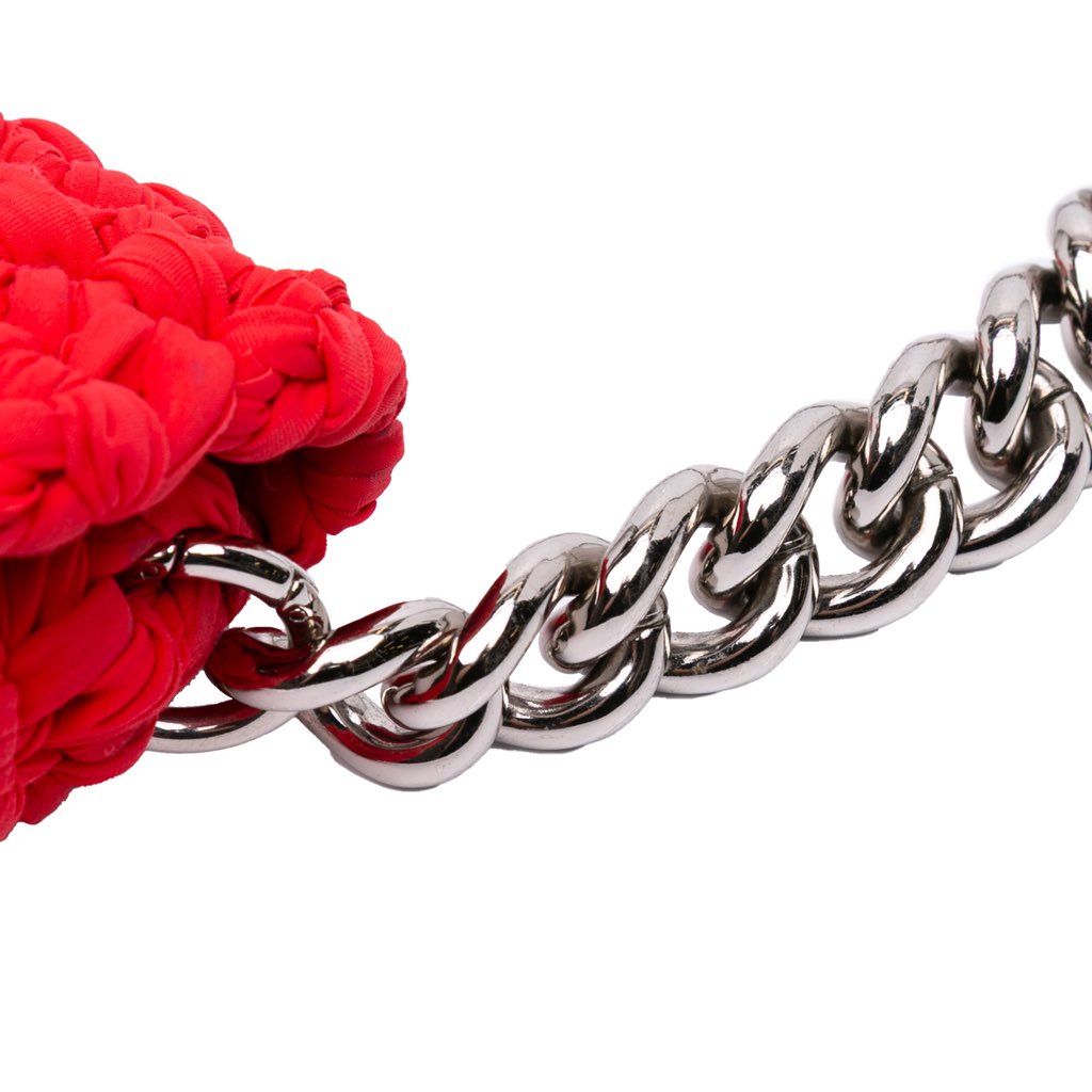 Chanel Neoprene Fancy Crochet Flap - Image 11