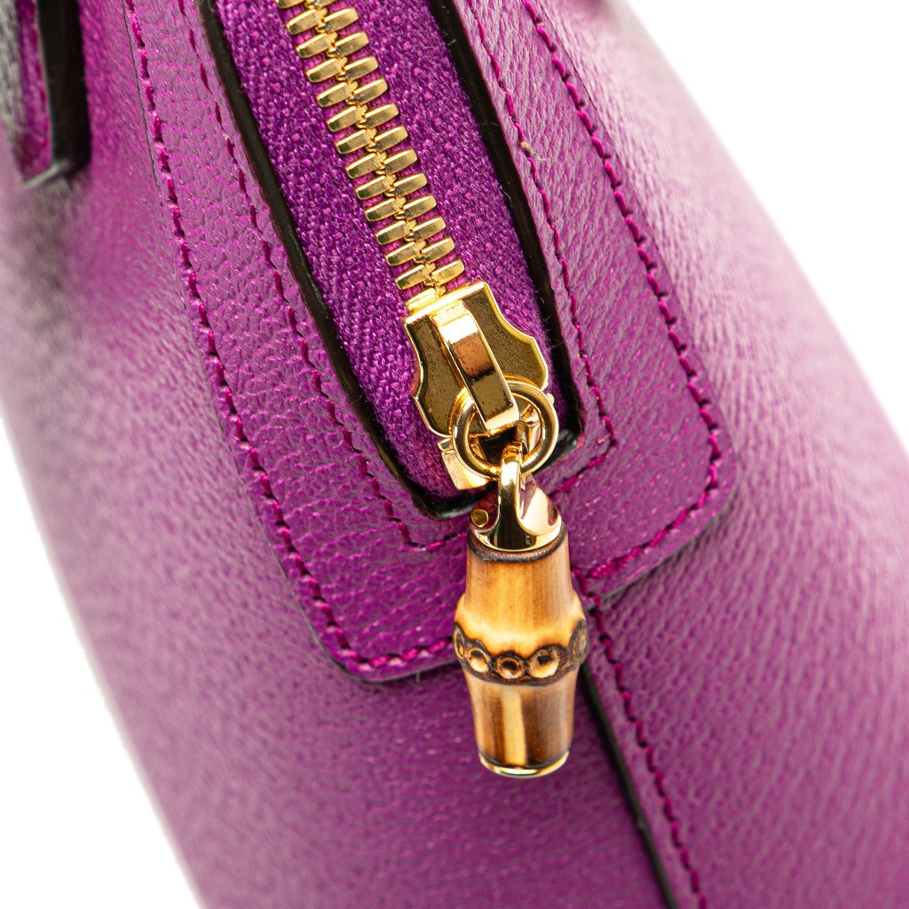 Gucci Mini Dollar Calfskin Bamboo Diana Dome Satchel - Image 10