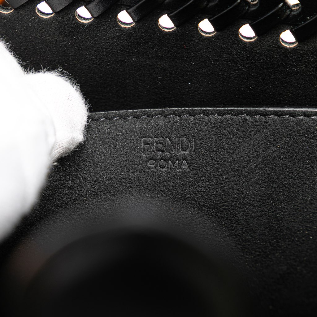 Fendi Small Whipstitch Leather Sunshine Shopper Tote - Side view