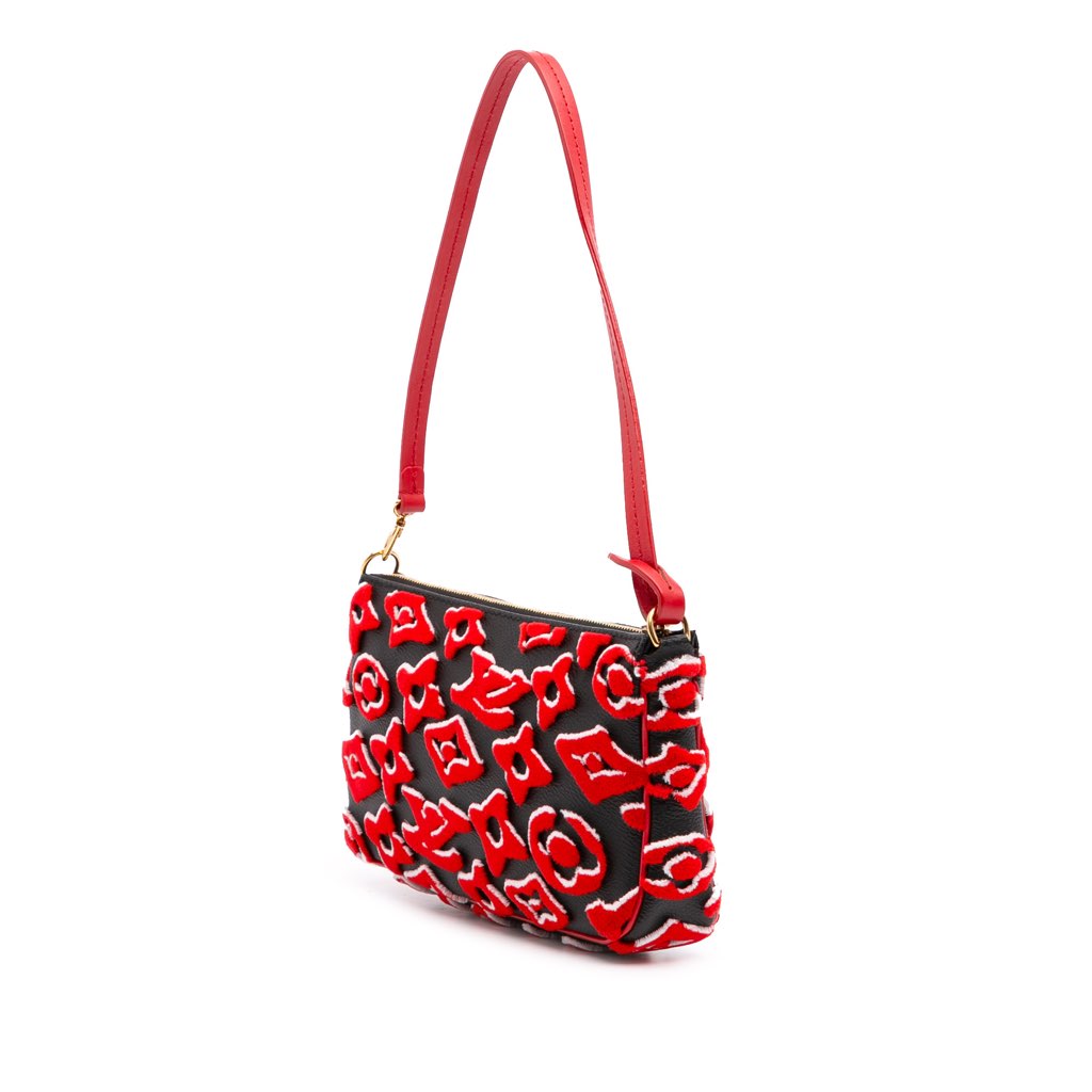 Louis Vuitton Urs Fischer Monogram Tuffetage Pochette Accessoires - Back view