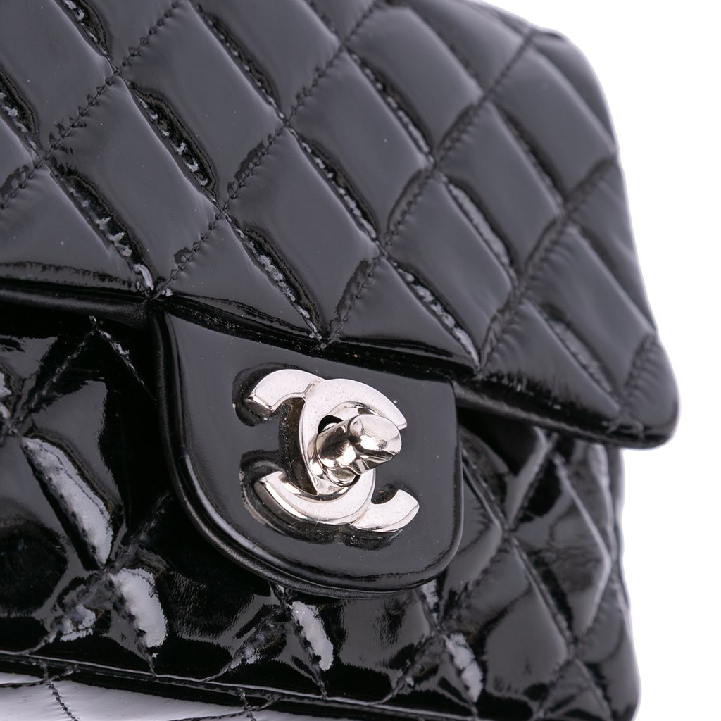 Chanel Mini Square Classic Patent Single Flap - Detail 2